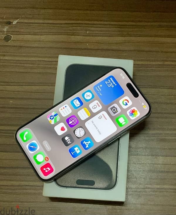 Iphone 15 pro 256gb 96% with box and accessories 1