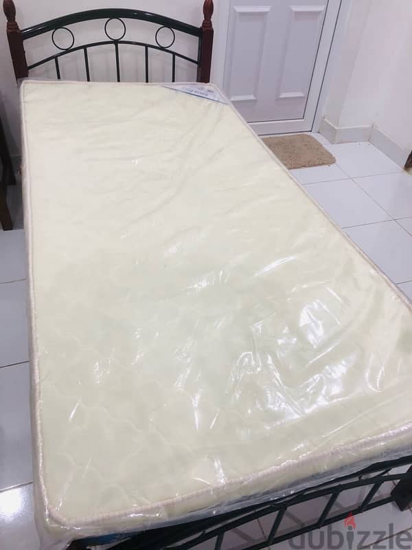 Single Bed along medical mattress 1