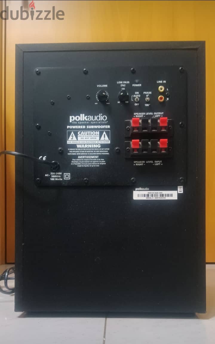 Polkaudio Active Subwoofer 3