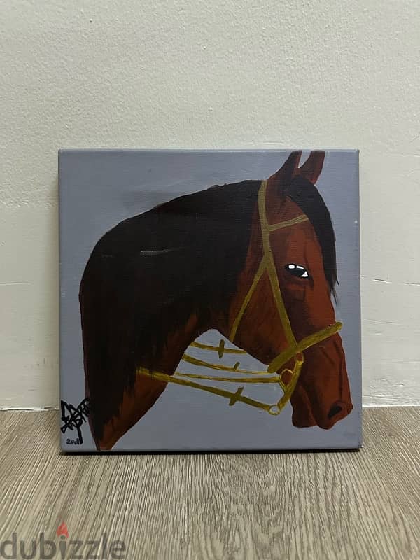 horse painting handmade - رسمة حصان صنع يدوي 1