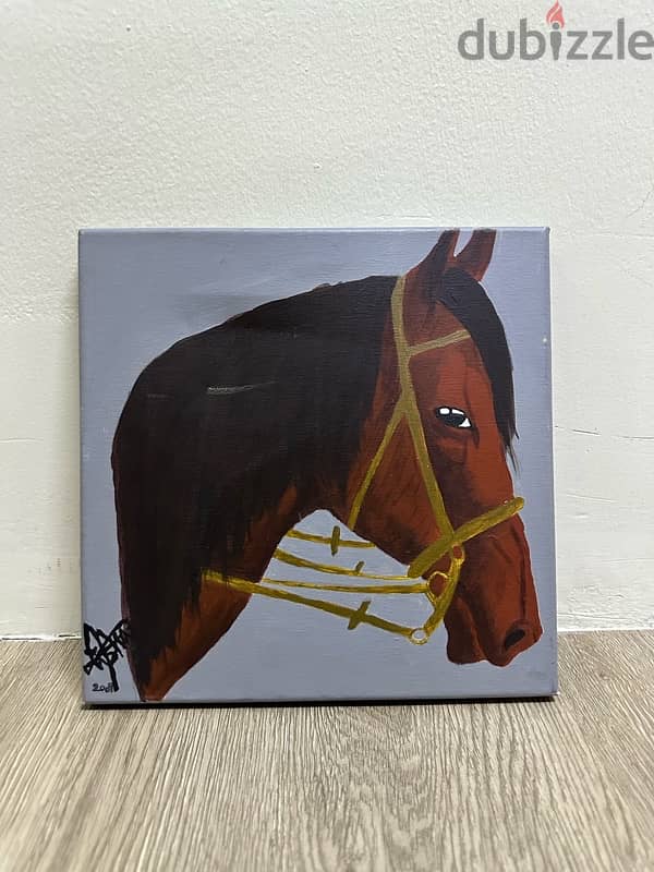 horse painting handmade - رسمة حصان صنع يدوي 2