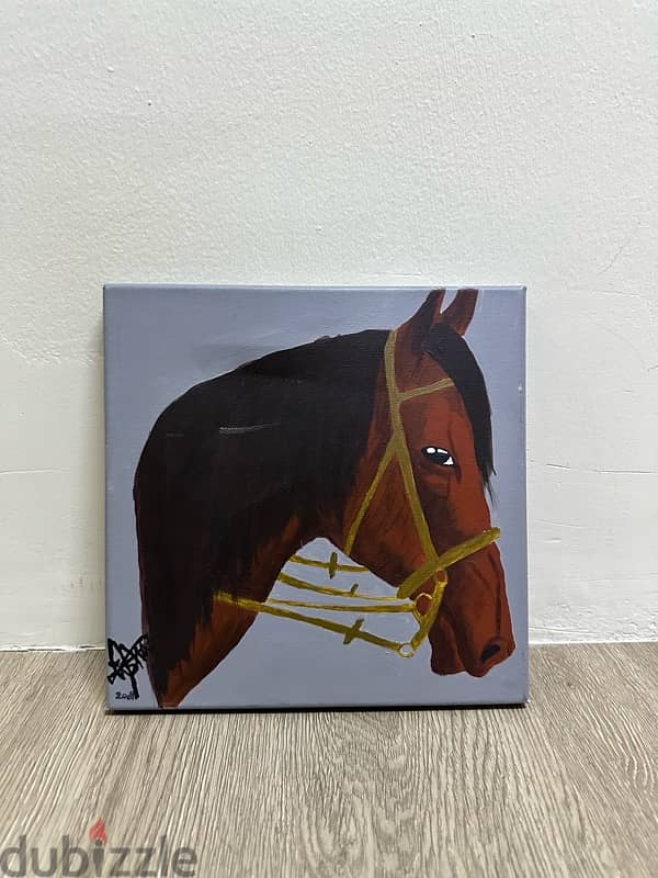 horse painting handmade - رسمة حصان صنع يدوي 3