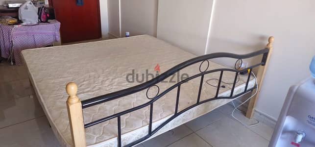 Double Bed with Matress urgently for Sale