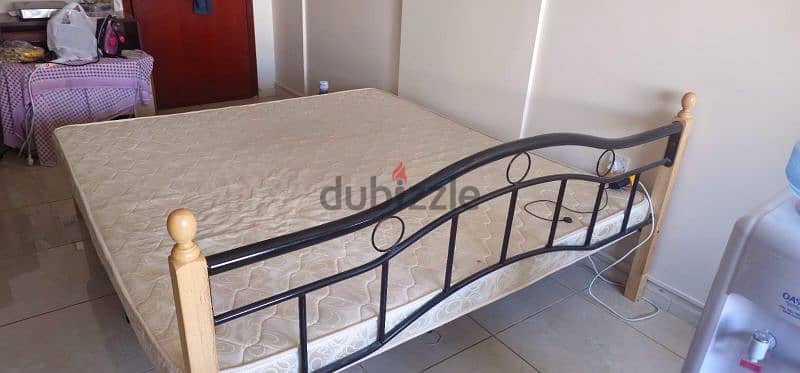 Double Bed with Matress urgently for Sale 0