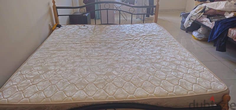 Double Bed with Matress urgently for Sale 1