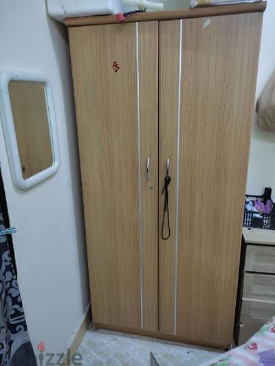 sofacum bed and cupboard and 2 chair good condition