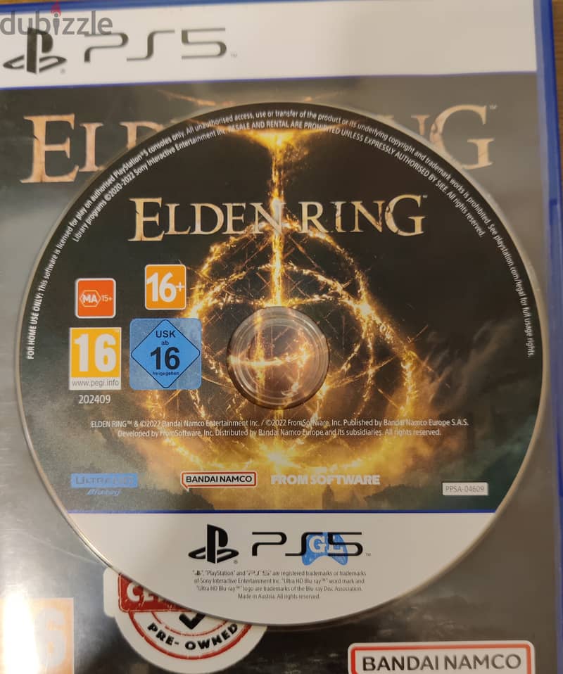  PlayStation 5 Game: Elden Ring (Disc Edition) - Mint Condition  2