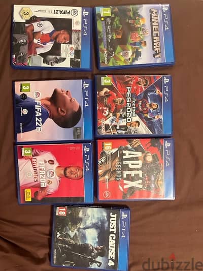 PLAYSTATION 4 GAMES (SOLD SEPARATELY)