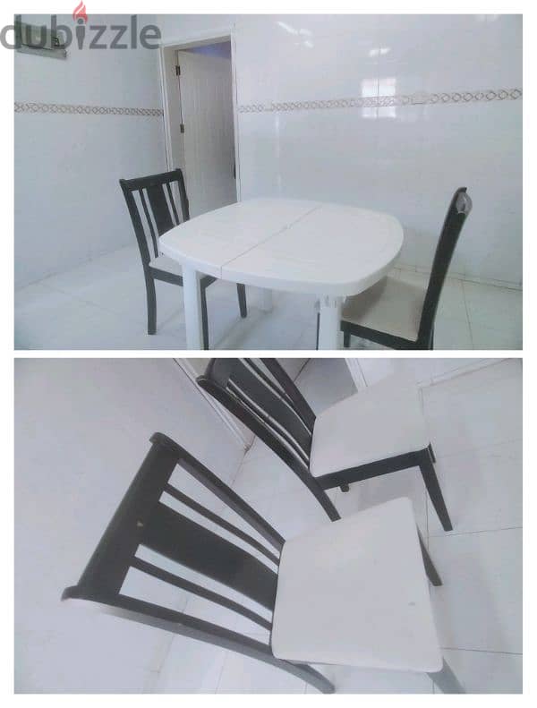 Dinning Table and Wooden 2 chairs 0