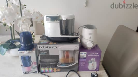 baby brezza food maker + juice maker + bottle warmer