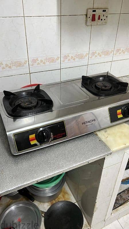 Gas cooking over 2burner 0