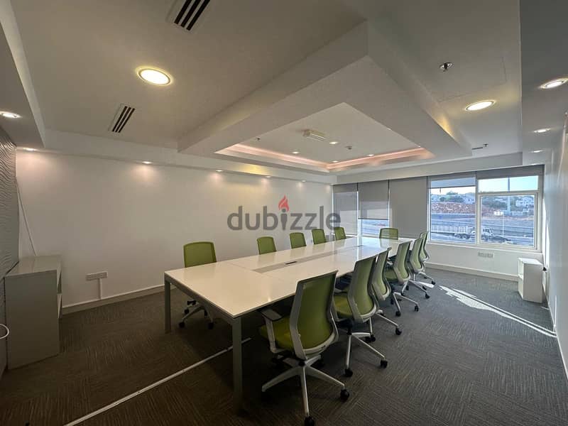 674 SQM Furnished Office Space in Qurum 3