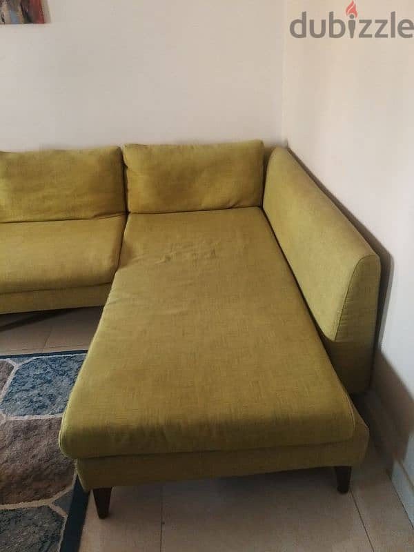 L shaped sofa set plus one single couch for Urgent Sale 1