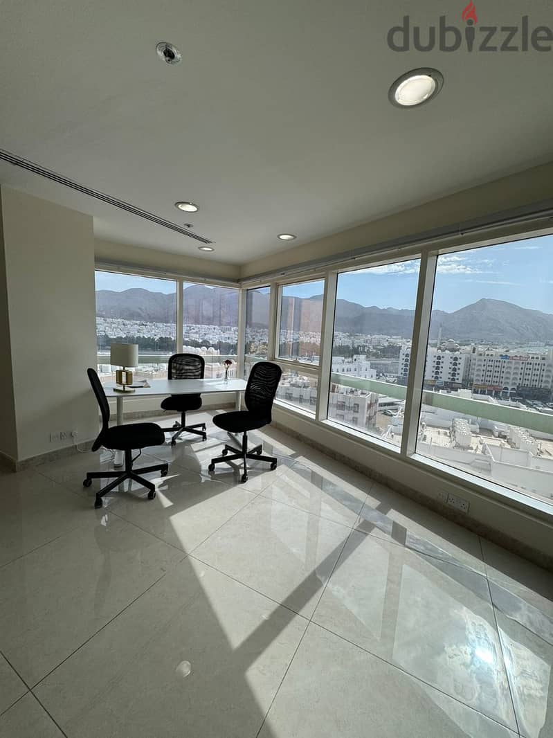 Furnished 152 SQM Office FOR RENT in Al Khuwair Prime Location PPC22 5