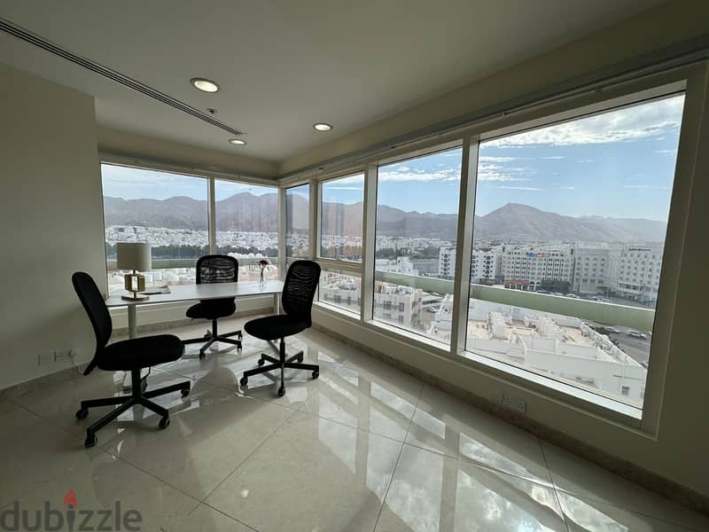 Furnished 152 SQM Office FOR RENT in Al Khuwair Prime Location PPC22 7