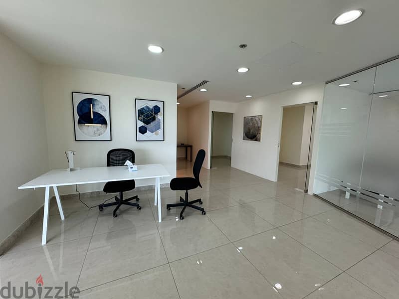 Furnished 152 SQM Office FOR RENT in Al Khuwair Prime Location PPC22 12