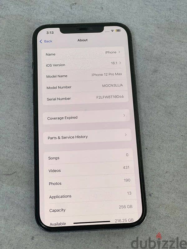 iphone 12 Pro max 256 gb clean and clear call  78078400 4