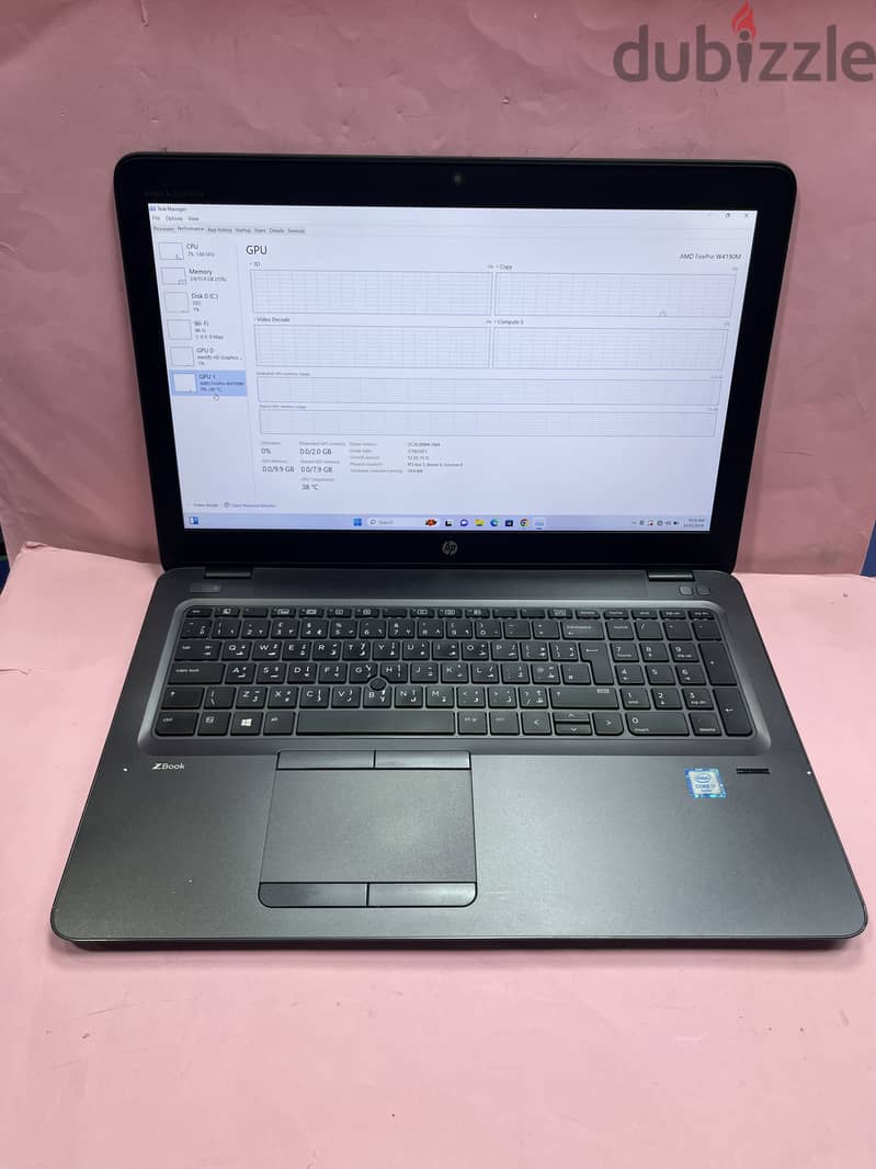 HP ZBOOK 15u G3 2GB AMD GRAPHICS CORE I7 16GB RAM 512GB SSD 15.6 INCH 5