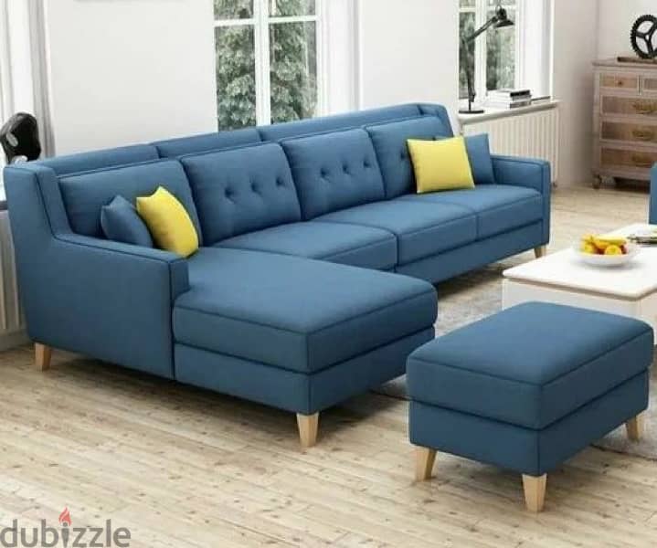 l shape sofa with bad 0