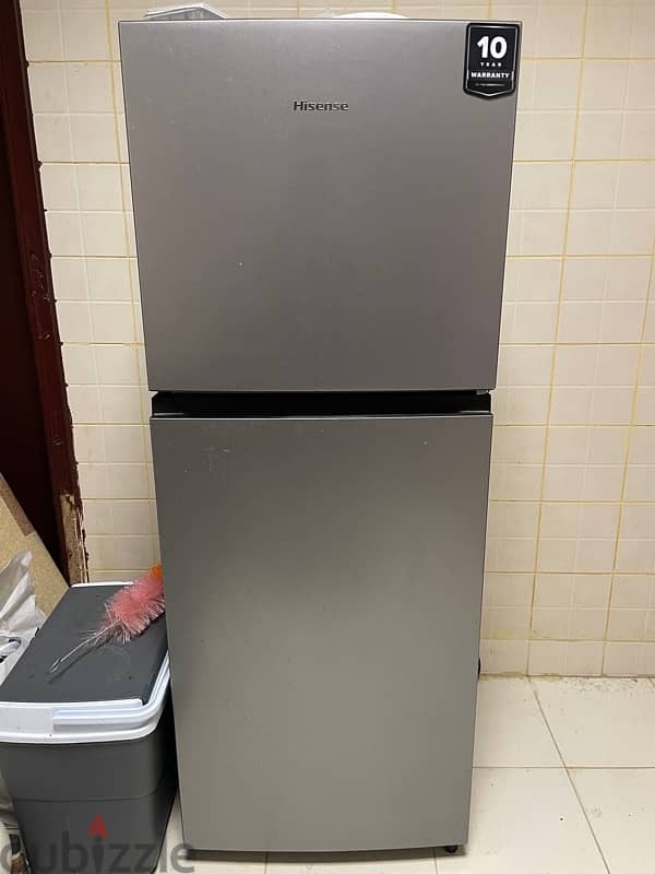 Hisense Refrigerator double door 1 year used 280 litre 2