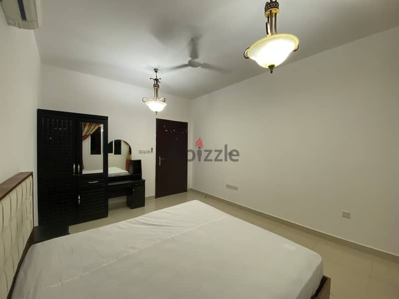 Fully Furnished spacious room with private bathroom in Al Ghubrah 3