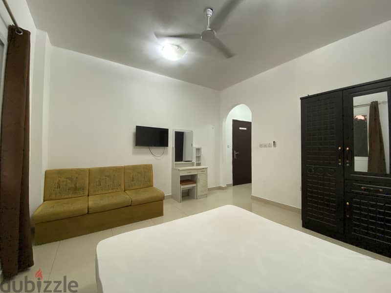 Fully Furnished masterbedroom with attached bathroom in Al Ghubrah 2