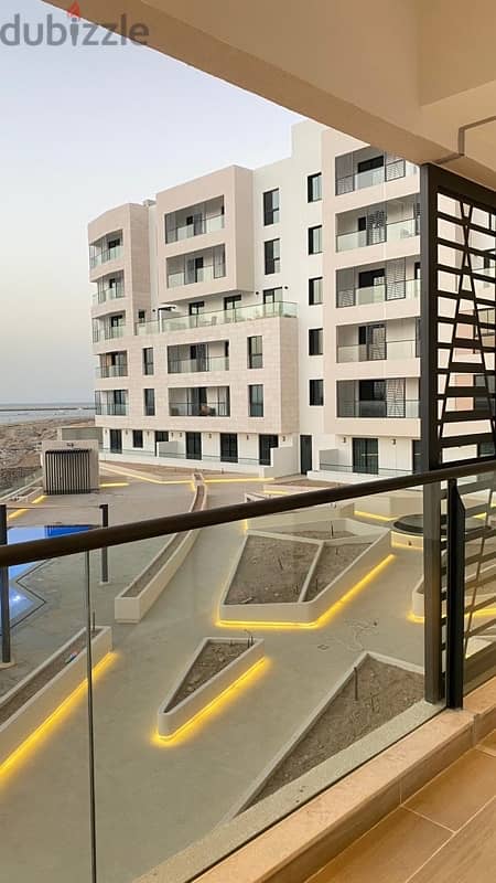 Sea & pool view 2 bhk on 1st floor for rent in Lagoon Al Mouj Muscat 12