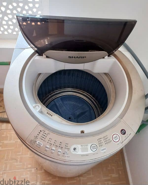 Samsung refrigerator and washing machine together, only 85 OMR 15