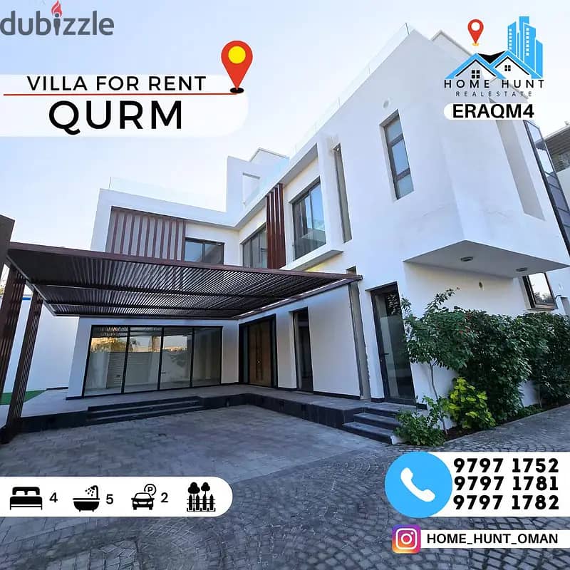 AL QURUM | LUXURIOUS 4 BEDROOMS COMPOUND VILLA FOR RENT 0