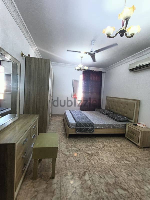 Ghubrah North studio flat fully furnished room bathroom kitchen 3