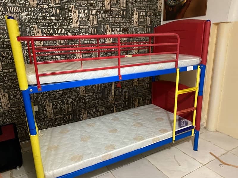 bunk bed with mattresses 3