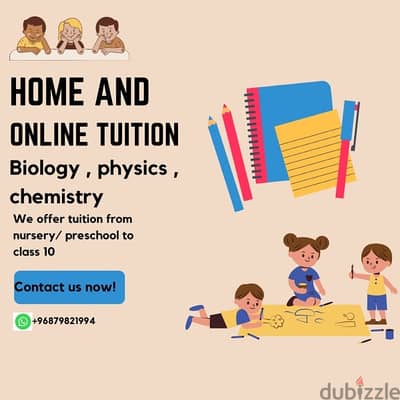 online and home tution class preschool to 10