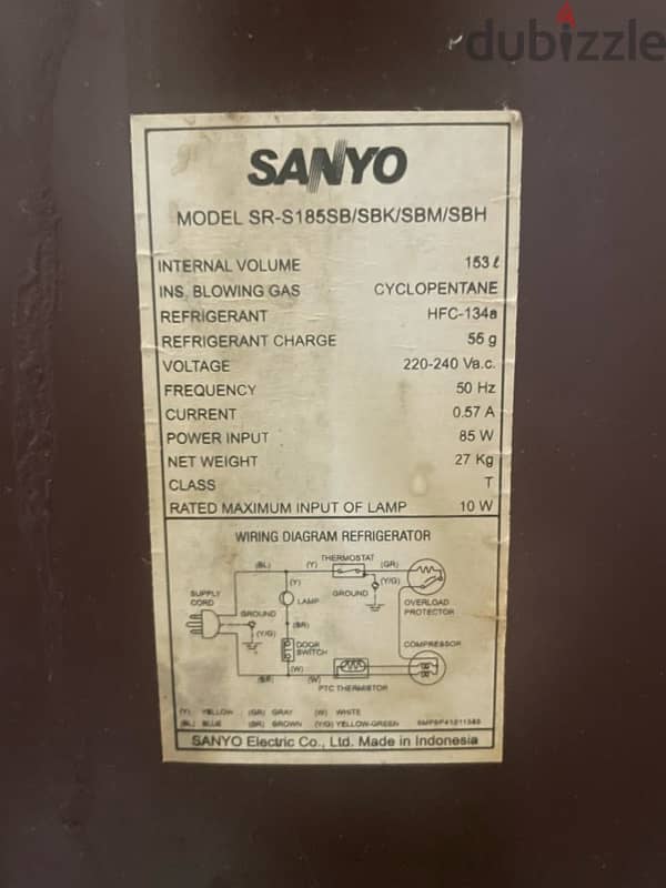 Sanyo- Refrigerator/ freezer 4