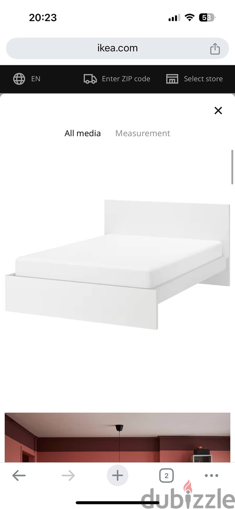 4 months used ikea bed room set 3