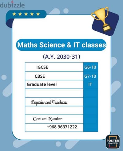 Maths Science & IT