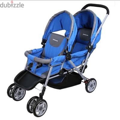 Foldable Double Twin Baby Stroller and Kids Rocking Chair