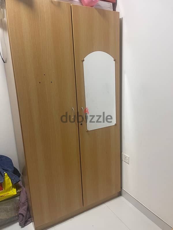 2 door cupboard. with adequate space and mirror 0