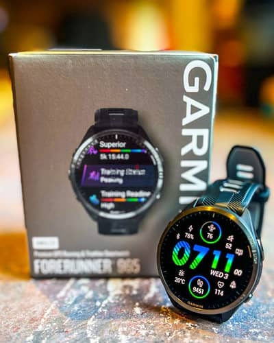 garmin GPS Forerunner 965 Smartwatch ساعة جرمن الذكية فورينير ٩٦٥