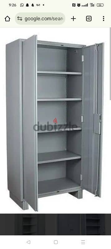 steel double door cupboard-30, dinning table-20,single bed-25 1