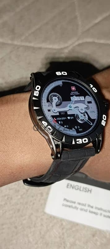 Swiss Military Smart Watch With Silicone Strap DOM 5 Black