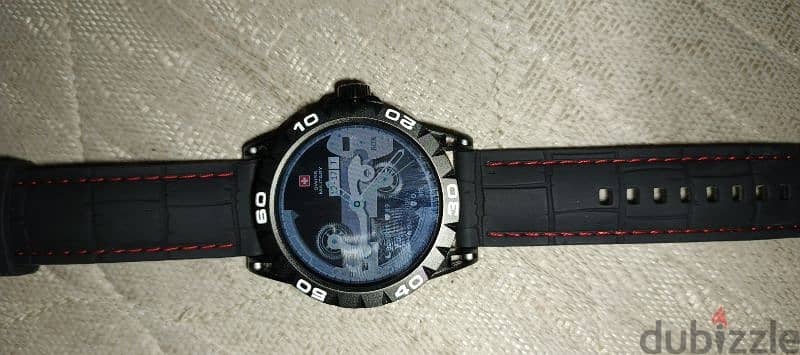 Swiss Military Smart Watch With Silicone Strap DOM 5 Black 2