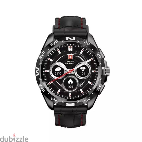 Swiss Military Smart Watch With Silicone Strap DOM 5 Black 3