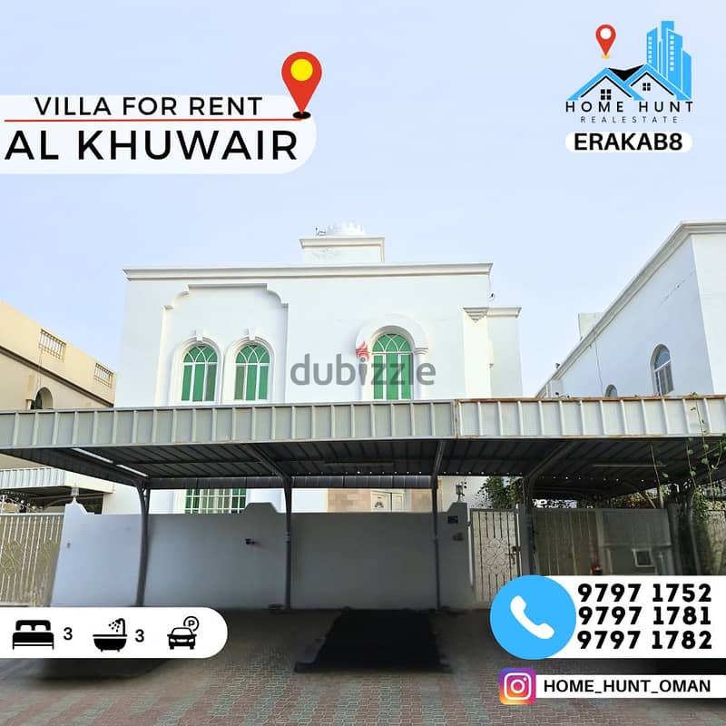 AL KHUWAIR 33 | CLASSIC 3BR VILLA FOR RENT 0