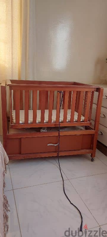 New condition Pure wooden Baby swing BED