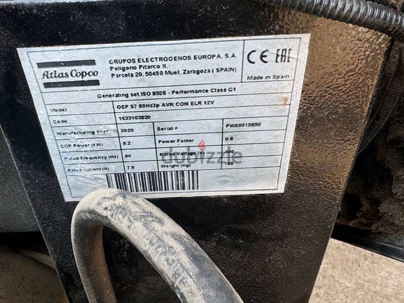 Atlas Copco Generator for Sale 4