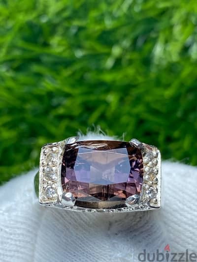 Natural Tourmaline 7.5 cts بیروج Italian ring