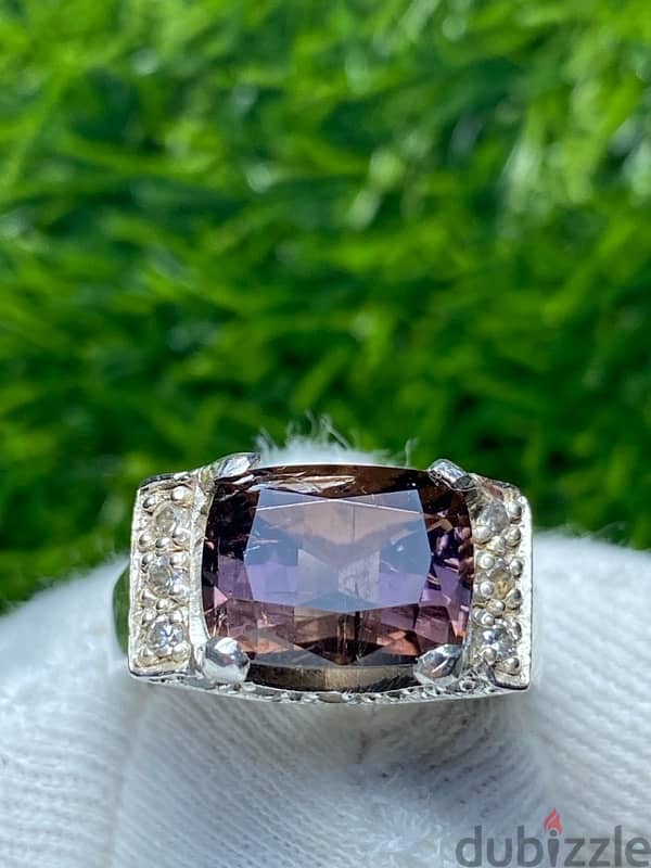 Natural Tourmaline 7.5 cts بیروج Italian ring 0