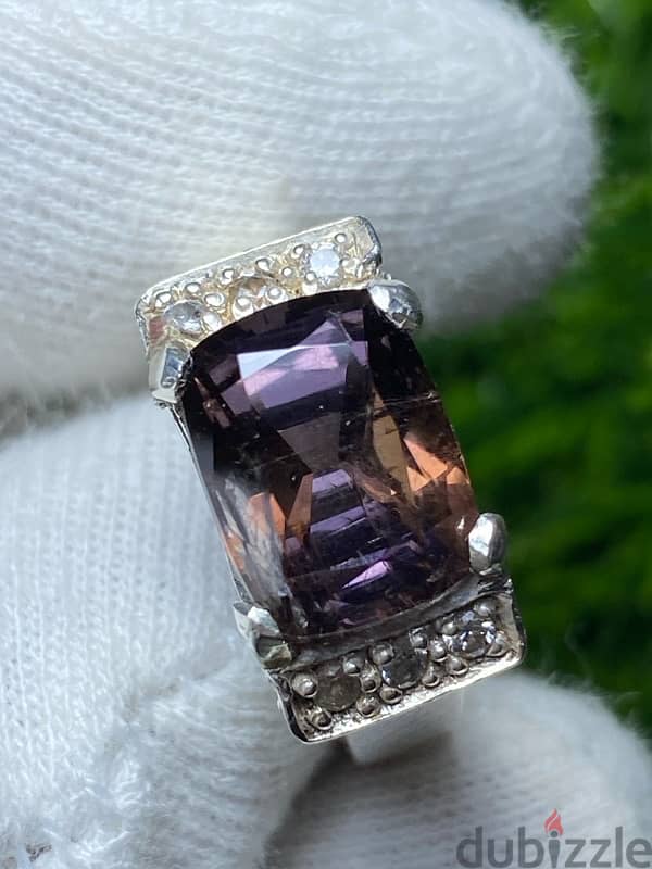 Natural Tourmaline 7.5 cts بیروج Italian ring 3