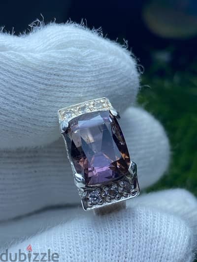 Natural Tourmaline 7.5 cts بیروج Italian ring