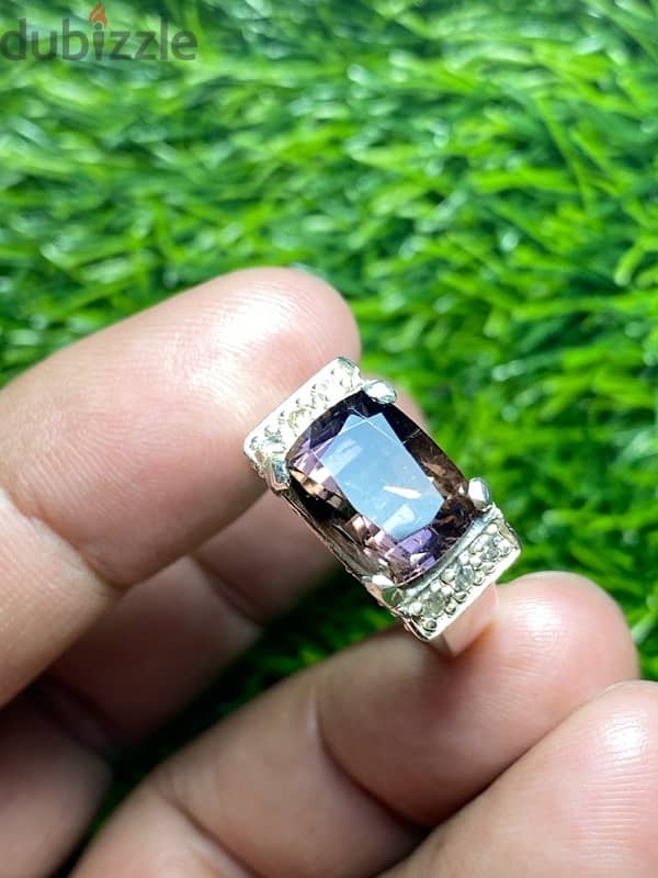 Natural Tourmaline 7.5 cts بیروج Italian ring 5